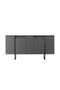Hanah Home Conjunto de Muebles de Salón Luxe en Nogal y Negro